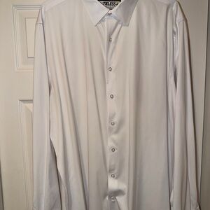 GoTIELESS Classic White Men's Dress Shirt